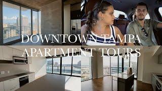 DOWNTOWN TAMPA APARTMENT TOURS | water street, channelside, arts district