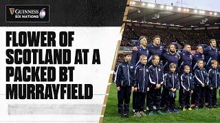 Flower of Scotland at a packed BT Murrayfield | 2023 Guinness Six Nations