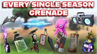 Ranking EVERY "SINGLE-SEASON" GRENADE In FORTNITE HISTORY From WORST To BEST