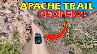 100 Year Old Road Finally REOPENS! - Apache Trail, Arizona "Fish Creek Hill"