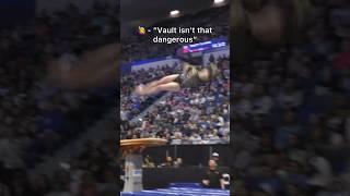 this vault fail is crazy  | #gymnastics #shorts #fail #vault