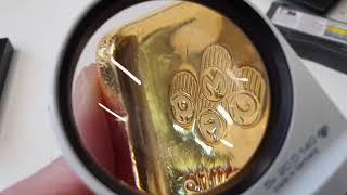 EXTREME CLOSE-UP: 1 kilo Gold Bullion Bar | PAMP SUISSE GOLD BAR