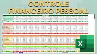 Planilha de Controle Financeiro Pessoal | Baixar Grátis | Planilha de Gastos Mensais Excel