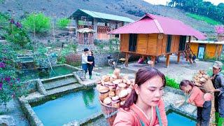 #3 From Wild Forest to Dream Farm - Harvesting BAMBOO SHOOTS To Sell At The Market - Dream House