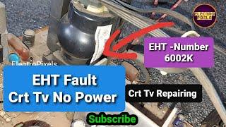 LG CRT Tv EHT Related Problem Repaired|EHT-6002K|Change EHT and Repair|EHT Fault|Crt Tv Repair