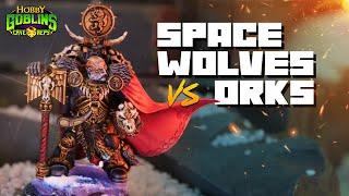 Space Wolves vs Orks -  Warhammer 40k 10th Edition Battle Report