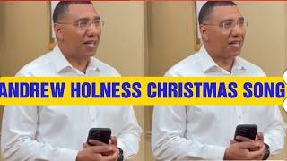 ANDREW HOLNESS SING HIS FIRST CHRISTMAS SONG