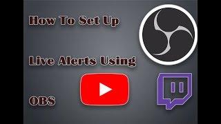 How To Set Up Subscriber, Follower, And Donation Alerts Using OBS!!!