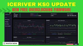 Kaspa Solo Mining Update and New Free Iceriver Firmware