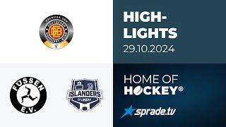 29.10.2024 - Highlights - EV Füssen vs. EV Lindau Islanders