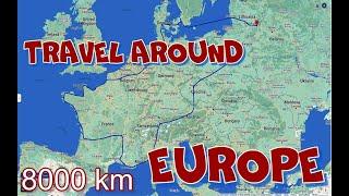 Travel around EUROPE by car 8000km | Danmark - France