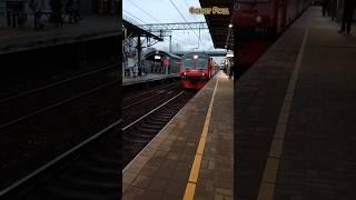 Эд4м - 0217 прибывает на пл. Ухтомская #мцд3 #эд4м #поезд #электропоезда #ржд #железнаядорога #топ