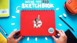 A tour of my RED SKETCHBOOK - Part 1