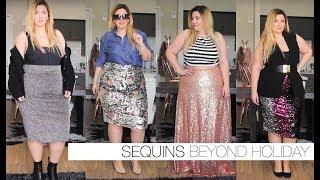 HOW TO WEAR | Sequins beyond the holidays! | PLUS SIZE FASHION | Sometimes Glam