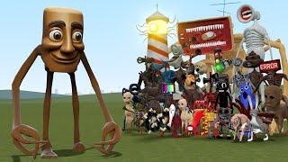 NEW TUNG TUNG TUNG SAHUR INNYUME SMILEY VS ALL TREVOR HENDERSON CREATURES in Garry's Mod!