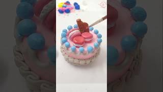 Mini Vlog 227 - DIY Clay Cake! | #cake #minivlog #shorts | Riya's Amazing World