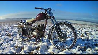 MZ RT125 GS im Schnee