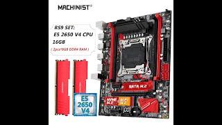 Melhor custo beneficio da AlliExpress. MACHINIST-X99 RS9. Combo Xeon-CPU:E5-2650-V4-LGA:2011-3-DDR4.