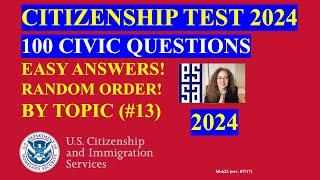 Citizen Questions and Answers 2024 Simple Answer By Topic