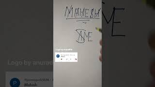 Mahesh name logo#shorts#shortvideo #youtubeshorts #viral #logo #Mahesh..