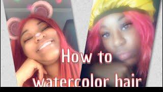 How to #watercolor hair red|C.Janeè|