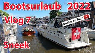 Vlog 7: Boating holiday 2022 - Sneek - boating in June through Friesland - by Joure