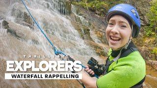 Go Rappelling Down a 100 Foot Waterfall in New Hampshire | Thrillist Explorers