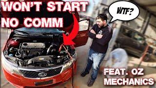 KIA FORTE INTERMITTENT CRANK BUT NO START AND NO COMM / FEAT. OZ MECHANICS