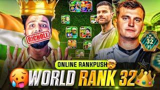 I FACED WORLD RANK 32 PLAYER | ONLINE DIVISION RANK PUSH  | OPPONENT WITH CRAZY DOUBLE BOOSTERS 