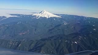 Pdx to Dallas with stunning views of Mt Hood