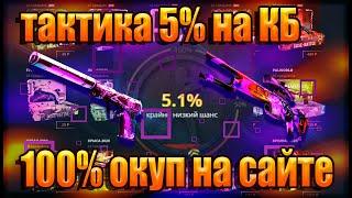 ПОКАЗАЛ СВОЮ ТАКТИКУ ОКУПА НА КЕЙСБАТТЛЕ! 5% РАДУЮТ НА КБ!!! #casebattle #кейсбатл