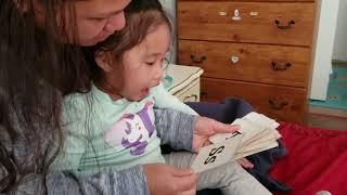 1 yr. old baby says her alphabets