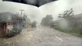 MONSOON MADNESS! | Wild Thunderstorm and Wind Torrential Rain in Very Refreshing 99% Insane Weather
