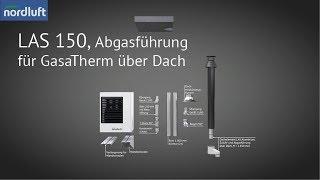 Das LAS-Abgassystem 150 für die GasaTherm Werkstattheizung