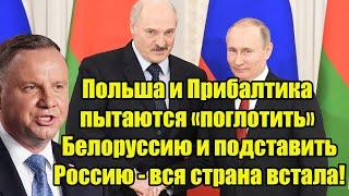 Польша и Прибалтика пытаются «поглотить» Белоруссию и подставить Россию - вся страна встала!