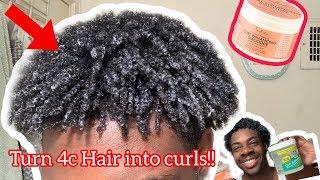 How to Get Curly Hair for Black Men !!!!! (4c Type Hair)