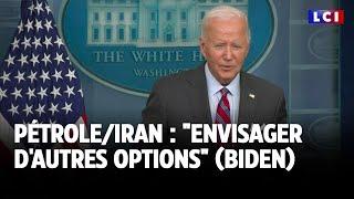 Biden : Israël devrait "envisager d’autres options" que de frapper des sites pétroliers en Iran