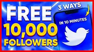 HOW TO GET 10.000 FREE FOLLOWERS ON TWITTER (X) | FAST WAY TO GROW IN TWITTER 2025