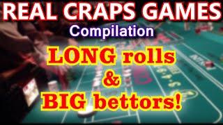 3.5+ HOURS OF CRAPS at 10 CASINOS! - Live Craps Game #54 - Inside the Casino