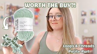 Reviewing Michael’s Petite Purl Chenille Yarn (Loops & Threads)… is it worth the buy?! 