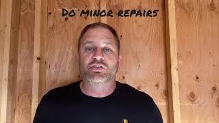 Do minor repairs before selling your home.