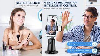 Auto Face Tracking Tripod 360° Rotating Auto Tracking Phone Stand, No App, Phone Camera Stand