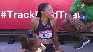 Super Mommies At Track And Field Trials: Allyson Felix and Quanera Hayes