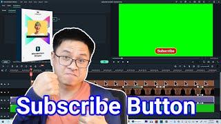 How to Create Animated Subscribe Button with Bell Notification in Filmora X