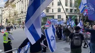 Pro-Israel Rally takes place in Aldwych, London