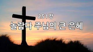 새찬송가 251장(통137) 놀랍다 주님의 큰 은혜