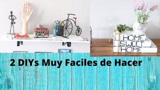 2 DIYs Con Madera Reciclada- Como Hacer unos Libros Antiguos/ Como Hacer una Repisa/