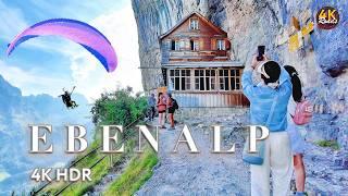 Switzerland EBENALP  Fantastic Hiking & Paragliding among the Mountains 4K SWISS ALPS