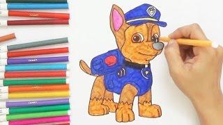 How to Draw Chase from Paw Patrol | D4K