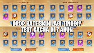 APAKAH DROP RATE SKIN LAGI TINGGI? MARI KITA TEST GACHA HUNTER X HUNTER FASE 1 DI 7 AKUN!